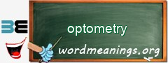 WordMeaning blackboard for optometry